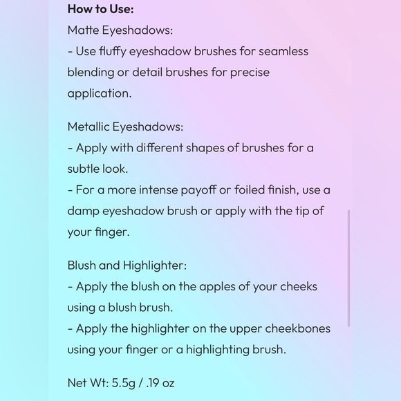 FORMULA Z | Glamgasm | Pro-Artistry Eye + Face Palette (Brand New!) 💘 - Picture 10 of 11